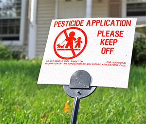Pesticides in the garden